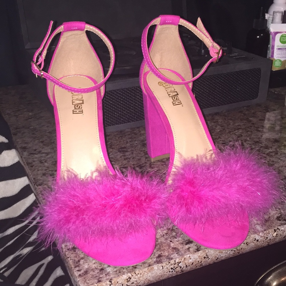 Pink high heels
